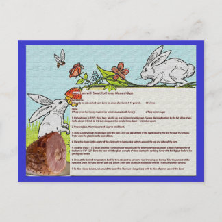 Baked Ham Easter Recipe Card