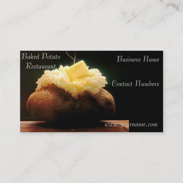 Baked Potato Business Card (Front)
