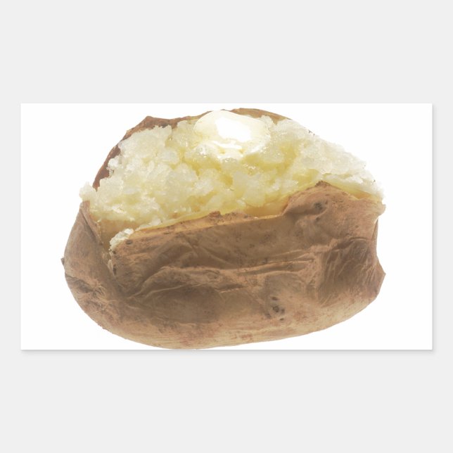 Baked Potato Rectangular Sticker (Front)