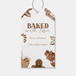 Baked With Love Gingerbread Christmas Gift Tag