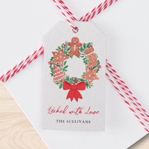 Baked With Love Gingerbread Christmas Holiday  Gift Tags