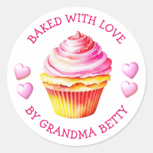 Baked with Love, Handmade Cupcakes Labels