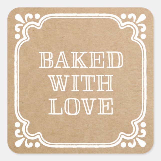 Baked with Love | Holiday Baked Goods Stickers (Front)
