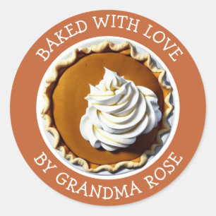 Baked With Love Pumpkin Pie Food Label