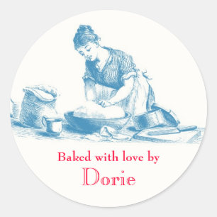Baked with Love Stickers