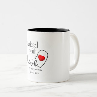 Baked with Love Two-Tone Coffee Mug