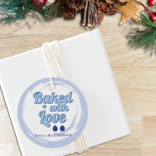 Baked With Love Winter Christmas Treats Favour Tags