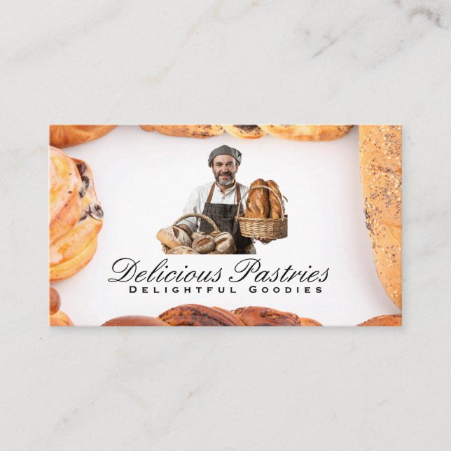 Baker | Baguettes and Pastries Business Card (Front)