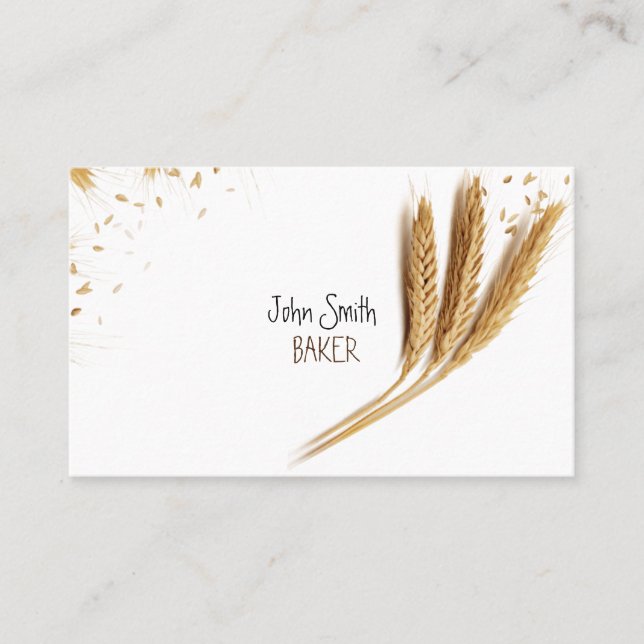 Baker (baker) business card (Front)