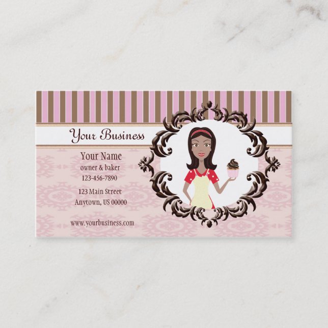 Baker, Bakery, Pastry Chef Business Card (Front)