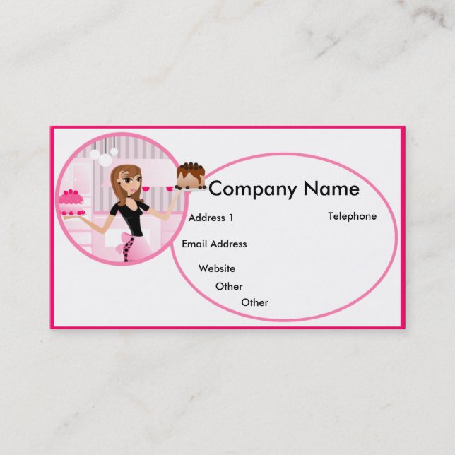 Baker/Bakery/Pastry Chef Business Cards (Front)
