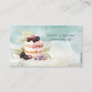 Baker Bakery Pastry Chef Cake Catering Business Card