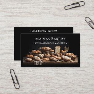 Baker Bakery Store Cafe Business Card