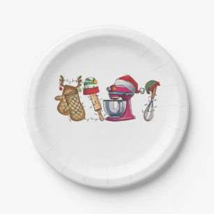 Baker Baking Bake Bakery Kitchen Worke Paper Plate
