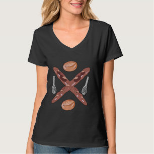 Baker Baking Bread French Baguette Bake Pastry Che T-Shirt