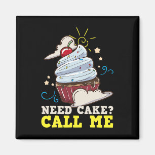 Baker Baking Cake Cupcake Gift Magnet