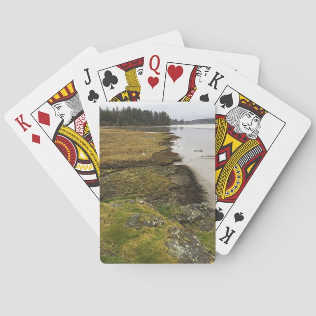 Baker Bay, Cape Disappointment, Washington Playing Cards (Back)