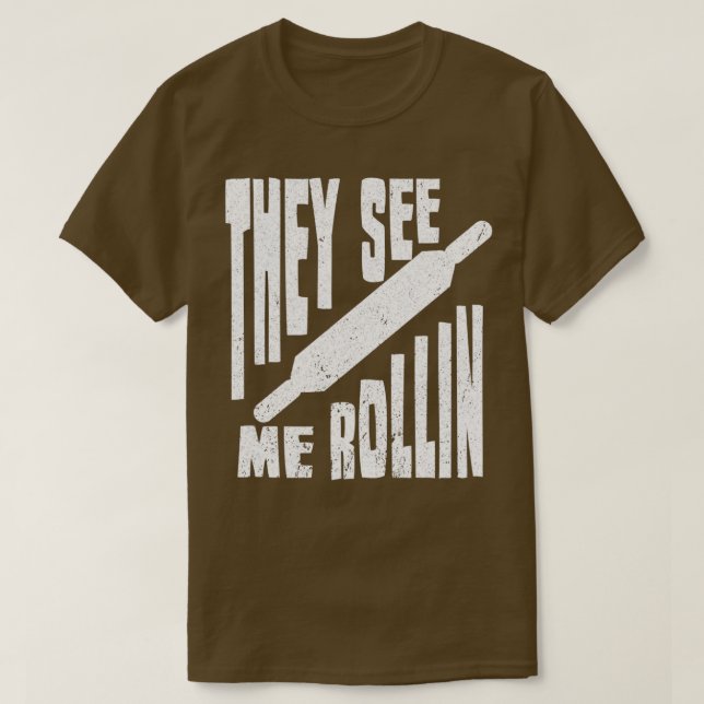 Baker Bread Baking Rolls Bakery T-Shirt (Design Front)