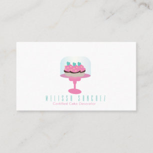 Baker Cake Bakery Decorator Cupcakes Cake Stand Business Card