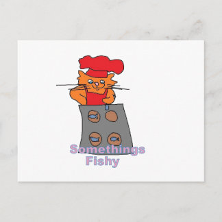 baker cat postcard