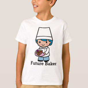 Baker / Chef boy with Chocolate Cake Coffee T-Shirt