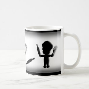 Baker Chef with Rolling Pin and Whisk Cute Mug
