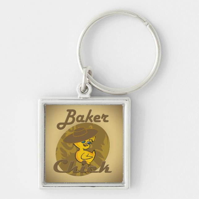 Baker Chick #6 Key Ring (Front)