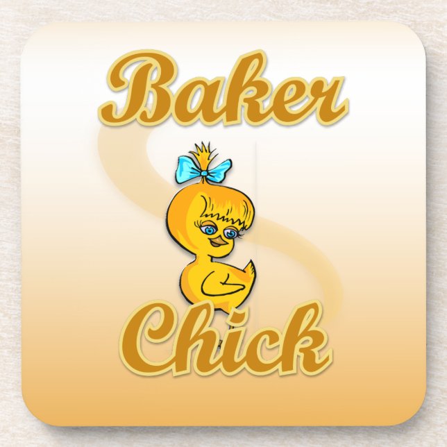 Baker Chick Coaster (Front)