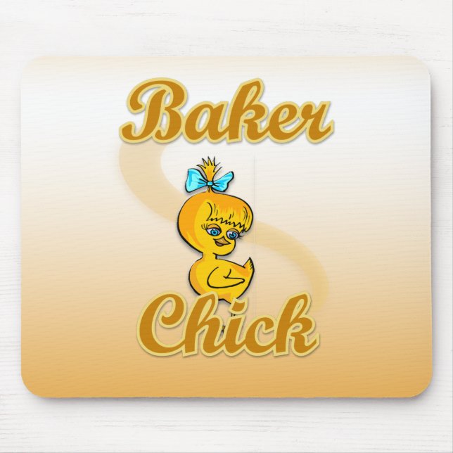 Baker Chick Mouse Pad (Front)