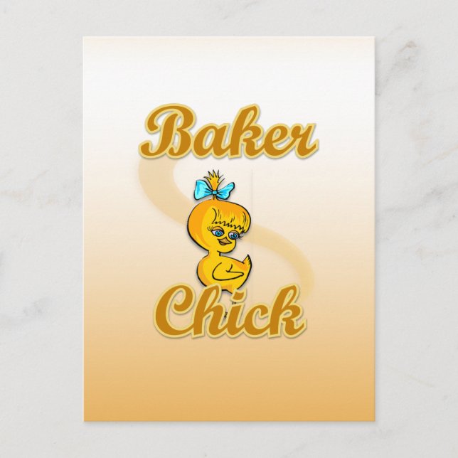 Baker Chick Postcard (Front)