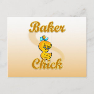 Baker Chick Postcard