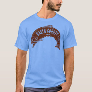 Baker County Florida Fish Brown T-Shirt