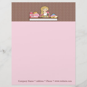 Baker Cupcakes Business Letterhead