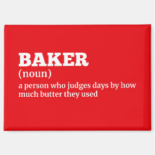 Baker Definition Fridge Magnet