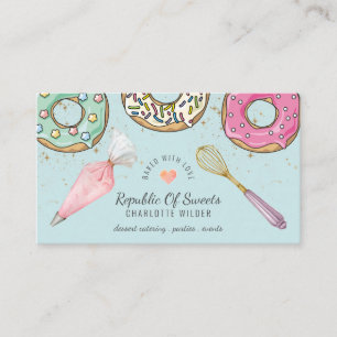 Baker Desserts Baking Utensils Business Card
