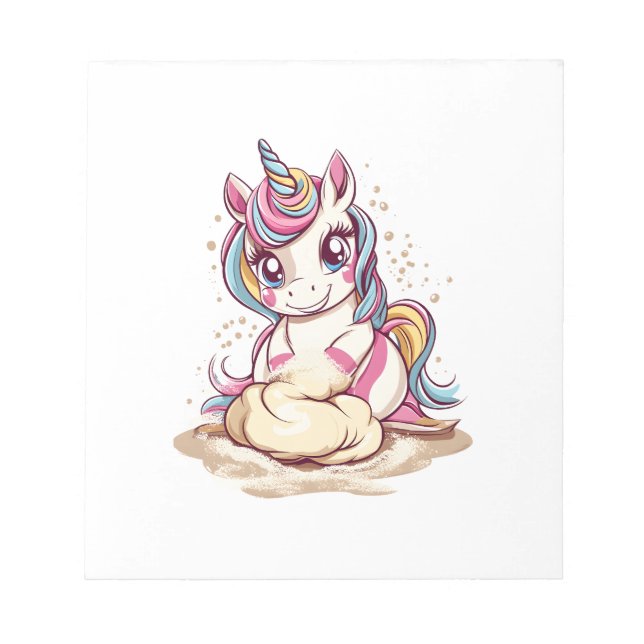 Baker Dough Unicorn (1) Notepad (Front)