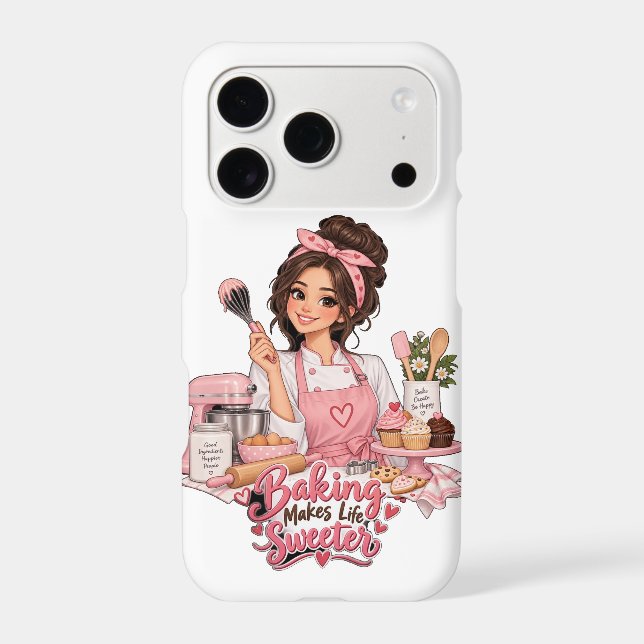 Baker Gift Baking Makes Life Sweeter iPhone 17 Pro (Back)