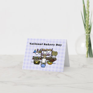 Baker in Bakery Greeting Card
