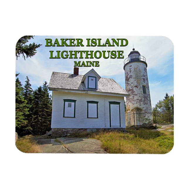 Baker Island Lighthouse, Maine Magnet (Horizontal)