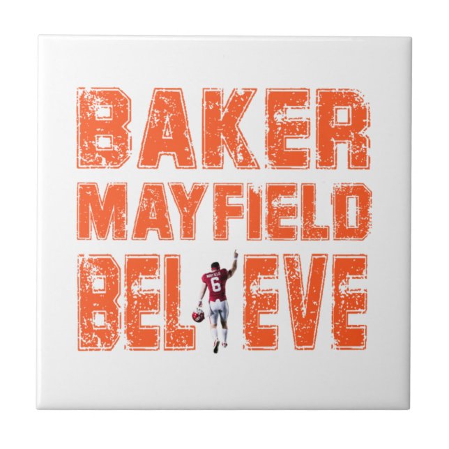 Baker Mayfield Essential Cool T-shirt  Essential Tile (Front)