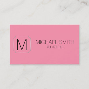 Baker-Miller pink colour background Business Card