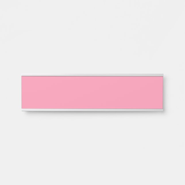 Baker-Miller pink (solid colour) Door Sign (Front)