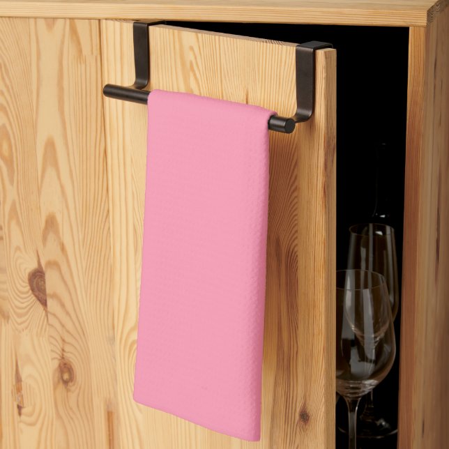 Baker-Miller pink (solid colour) Tea Towel (Thirds Fold)