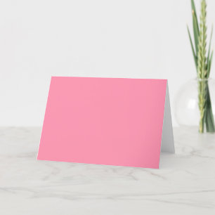 Baker-Miller Pink Solid Colour Thank You Card