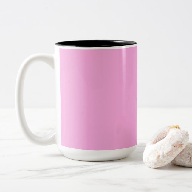 Baker Miller Pink  Two-Tone Coffee Mug (With Donut)