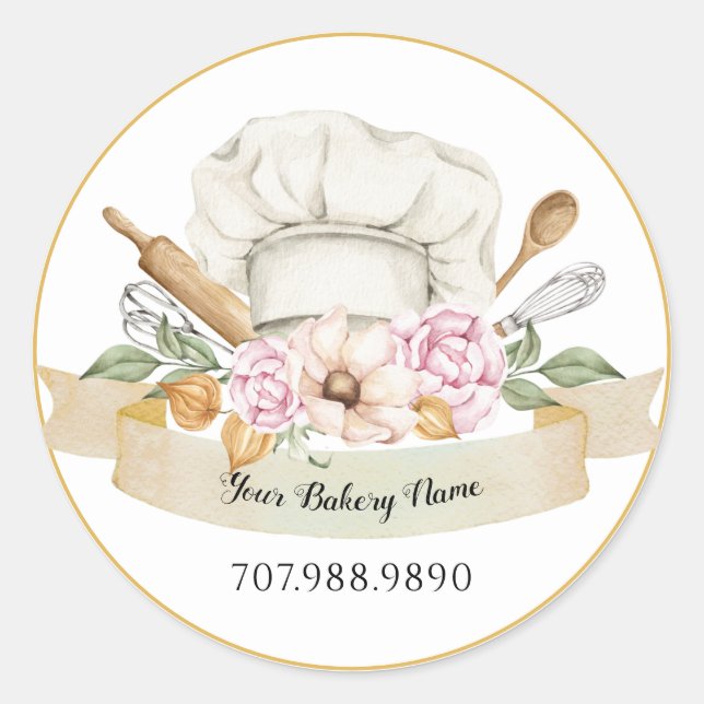 Baker Pastry Chef Bakers Tools Product Labels (Front)