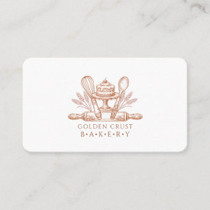 Baker Pastry Chef Baking Tools Business Card