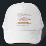 Baker Pastry Chef Hat<br><div class="desc">A baker's or pastry chef hat for your baking business. Personalize with your business name. For a pastry chef in a bakery or a dessert caterer.</div>