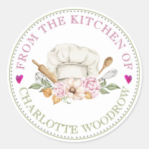 Baker Pastry Chef Tools Food Label Sticker