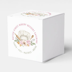 Baker Pastry Chef Watercolor Baking Utensils Favour Box